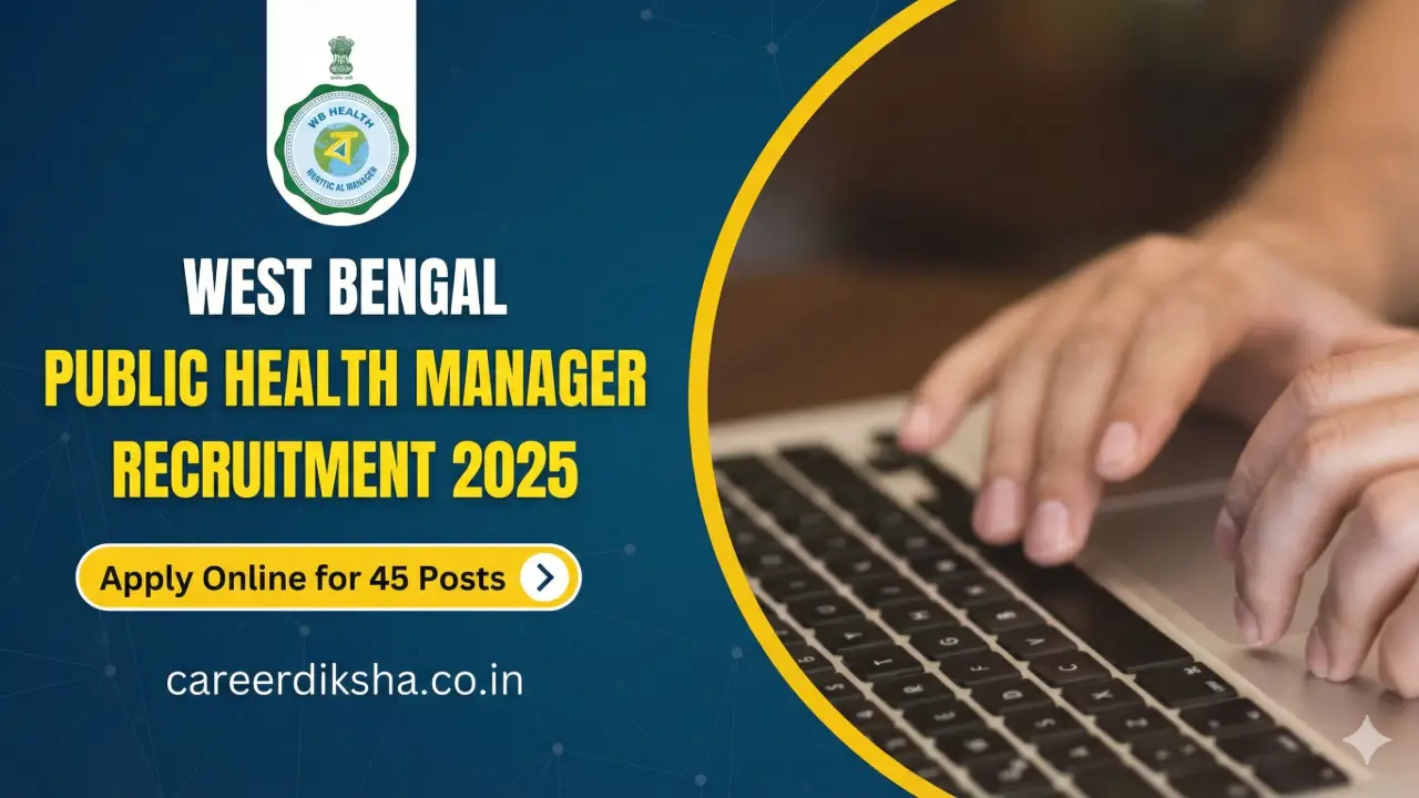 New government jobs 2025 online apply - West Bengal Public Health Manager Recruitment 2025 (SHFWS/2025/331): Vacancy, Salary ₹35,000, Apply 