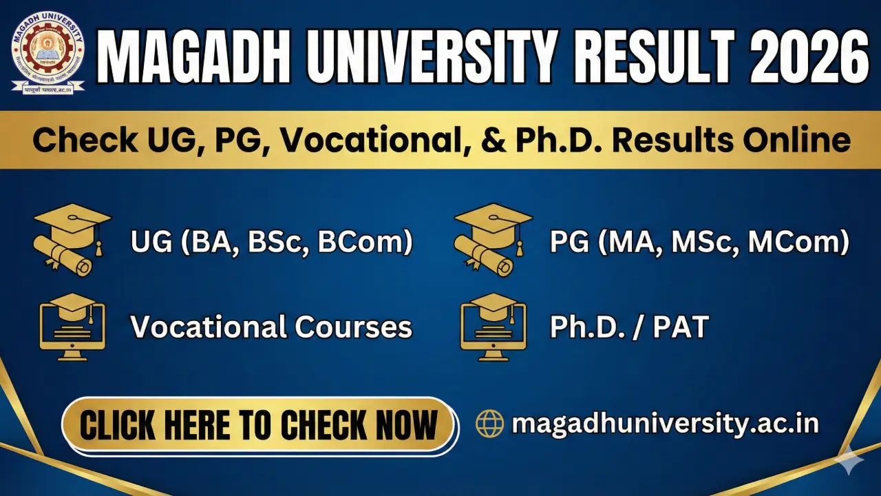 New government jobs 2025 online apply - Magadh University Result 2026: सभी सत्रों के परिणाम यहाँ से देखें (Direct Link)