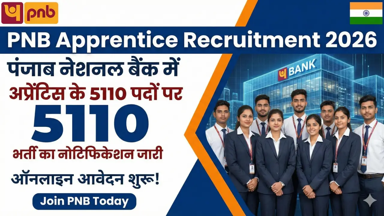 New government jobs 2025 online apply - PNB Apprentice Notification 2026: 5138 Vacancies, Eligibility, and Online Form Direct Link
