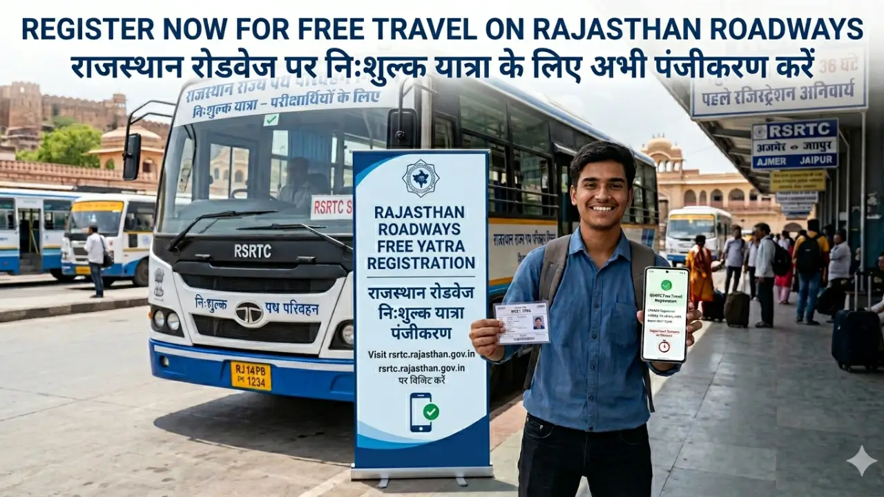 Rajasthan Roadways Free Yatra Registration 2026: New Mandatory 36-Hour Registration Policy Explained banner