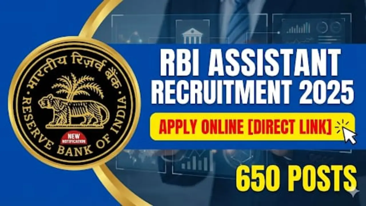 New government jobs 2025 online apply - RBI Assistant Recruitment 2025: Exam Date, Notification, Apply Online & Latest Update