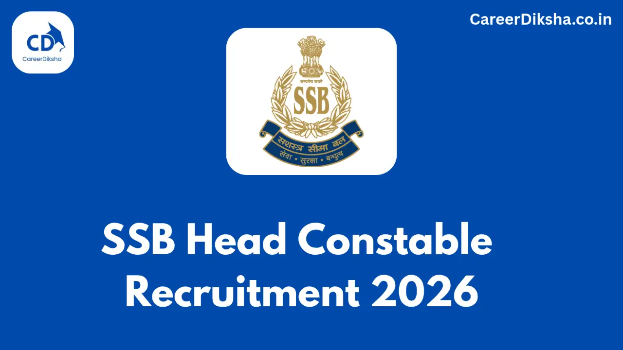 SSB Head Constable Recruitment 2026: Apply Online for 233 Vacancies banner